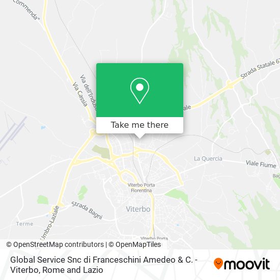 Global Service Snc di Franceschini Amedeo & C. - Viterbo map