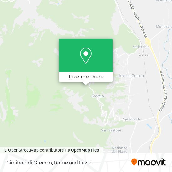 Cimitero di Greccio map