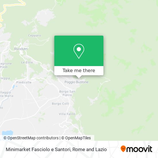 Minimarket Fasciolo e Santori map
