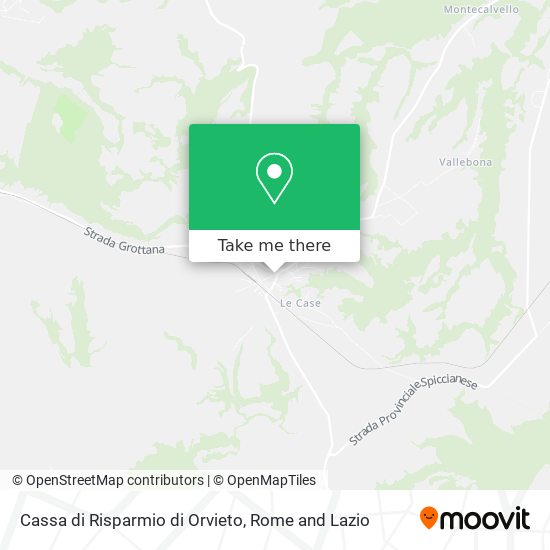 Cassa di Risparmio di Orvieto map