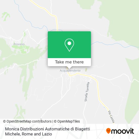 Monica Distribuzioni Automatiche di Biagetti Michele map