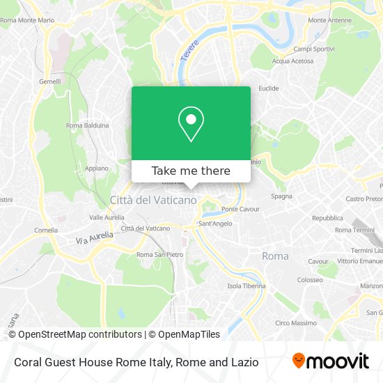 Coral Guest House Rome Italy map