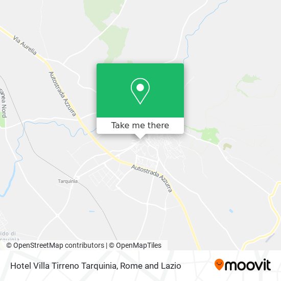 Hotel Villa Tirreno Tarquinia map