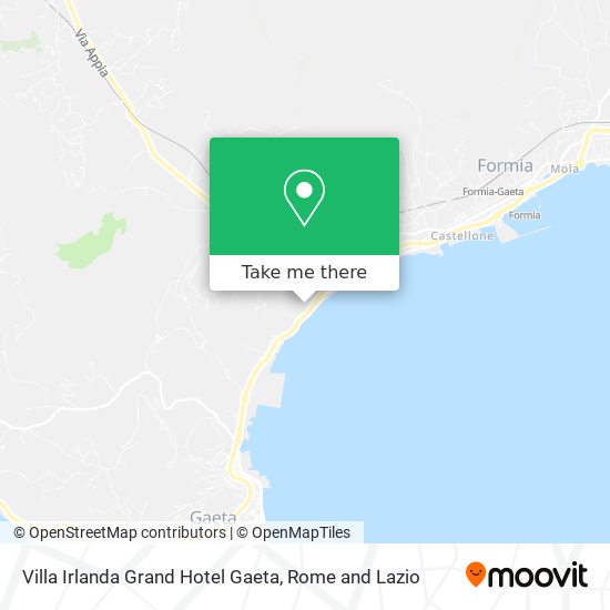 Villa Irlanda Grand Hotel Gaeta map