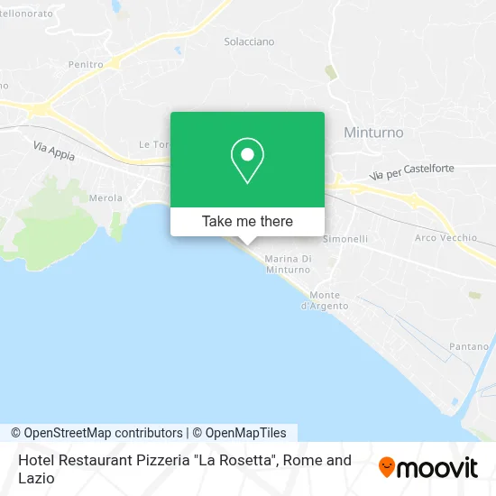 Hotel Restaurant Pizzeria "La Rosetta" map