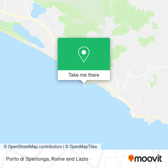 Port of Sperlonga map