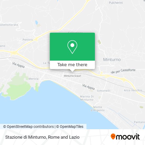 Stazione di Minturno map