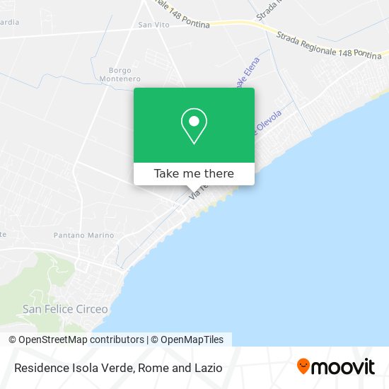 Residence Isola Verde map