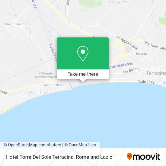 Hotel Torre Del Sole Terracina map