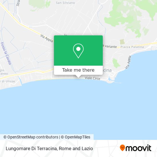 Lungomare Di Terracina map