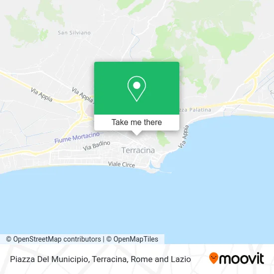 Piazza Del Municipio, Terracina map