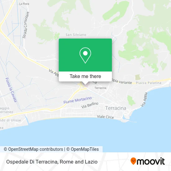 Terracina Hospital map