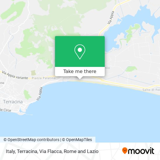 Italy, Terracina, Via Flacca map