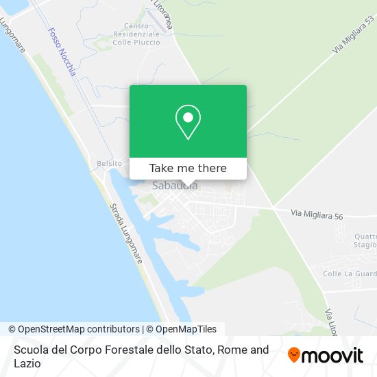 Scuola del Corpo Forestale dello Stato map