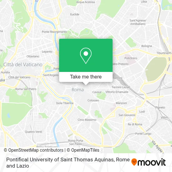 Pontifical University of Saint Thomas Aquinas map