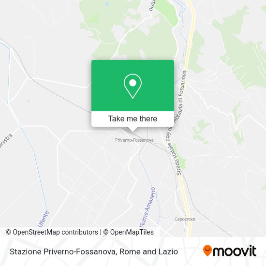 Stazione Priverno-Fossanova map