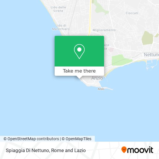 Spiaggia Di Nettuno map