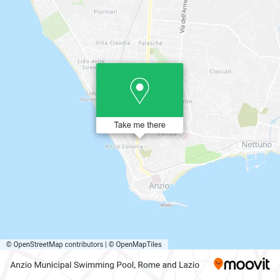 Anzio Municipal Swimming Pool map