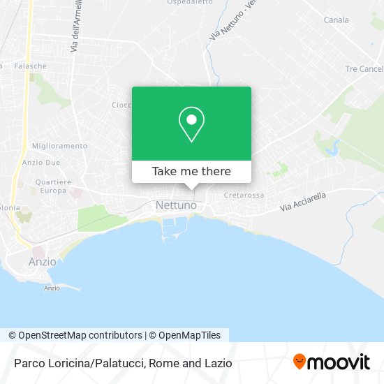 Parco Loricina/Palatucci map