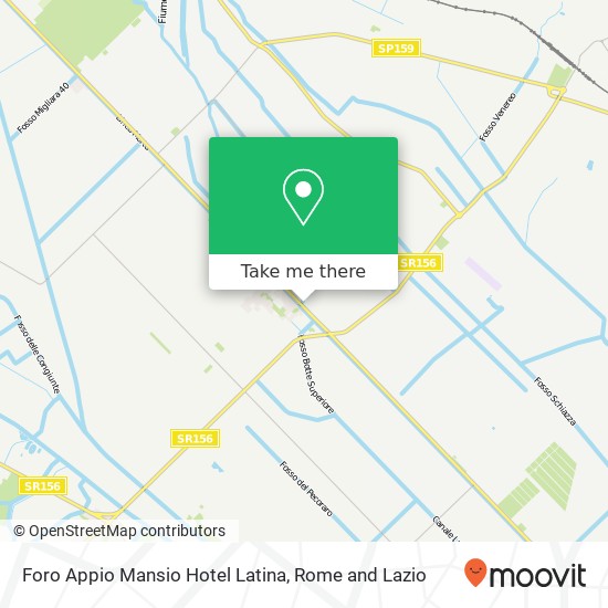Foro Appio Mansio Hotel Latina map
