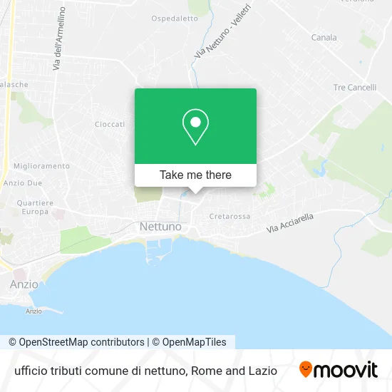 Nettuno Municipal Tax Office map
