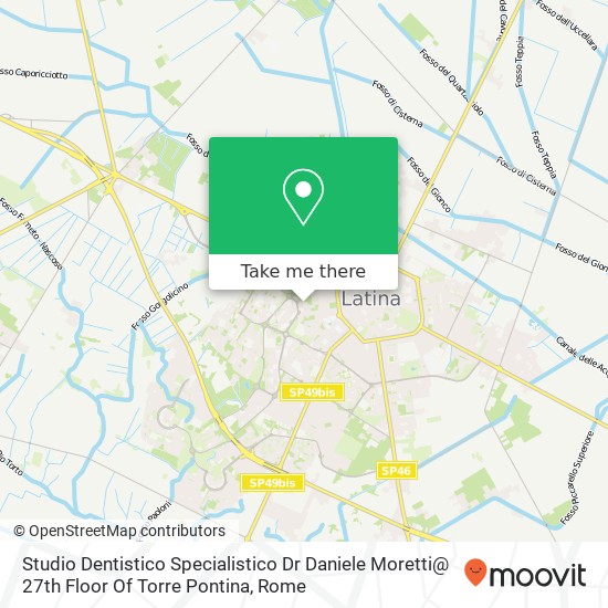 Studio Dentistico Specialistico Dr Daniele Moretti@ 27th Floor Of  Torre Pontina map