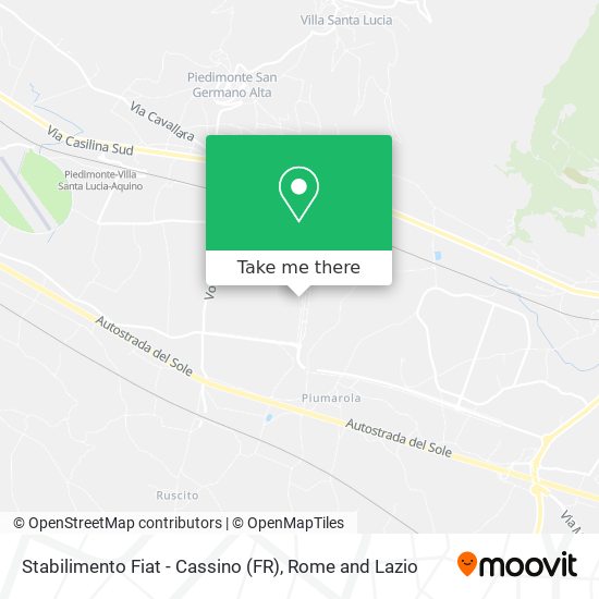 Stabilimento Fiat - Cassino (FR) map