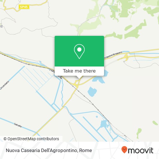 Nuova Casearia Dell'Agropontino map