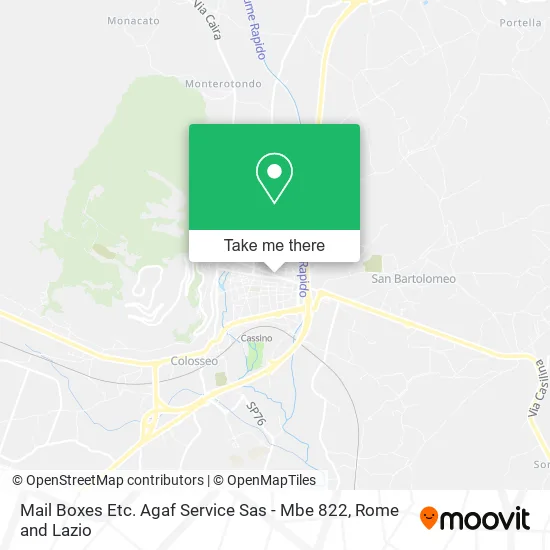 Mail Boxes Etc. Agaf Service Sas - Mbe 822 map
