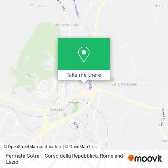 Fermata Cotral - Corso della Repubblica map