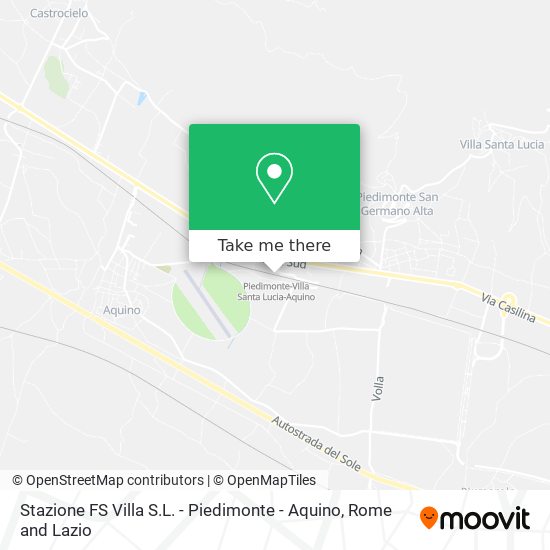 Stazione FS Villa S.L. - Piedimonte - Aquino map