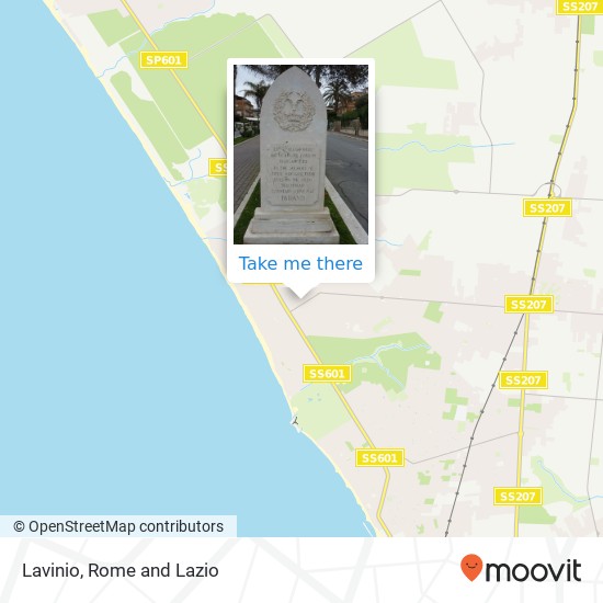 Lavinio map