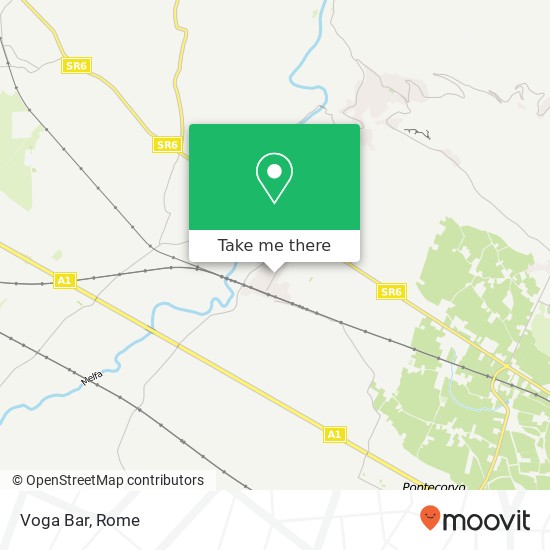 Voga Bar map