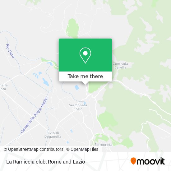 La Ramiccia club map