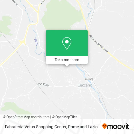 Fabrateria Vetus Shopping Center map