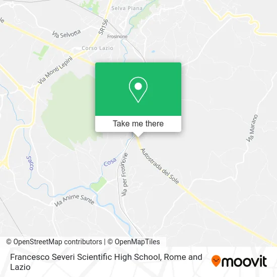 Francesco Severi Scientific High School map