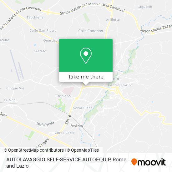 AUTOLAVAGGIO  SELF-SERVICE AUTOEQUIP map