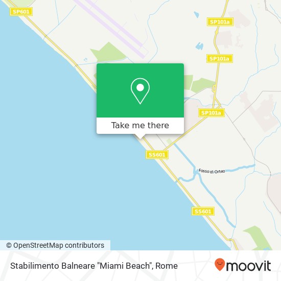 Stabilimento Balneare "Miami Beach" map