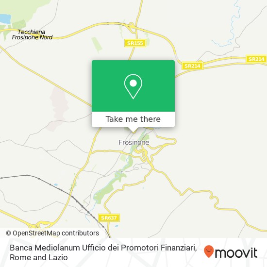 Banca Mediolanum Ufficio dei Promotori Finanziari map