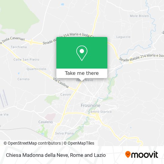 Chiesa Madonna della Neve map