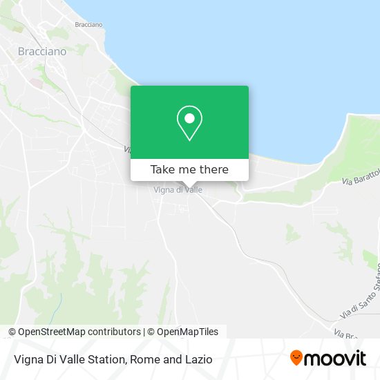 Vigna Di Valle Station map