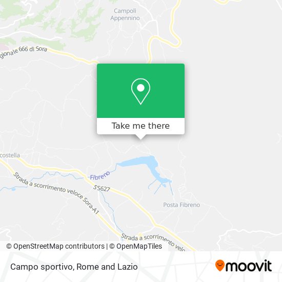 Campo sportivo map