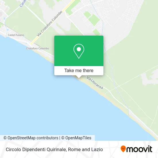 Quirinale Employees Club map