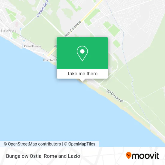 Bungalow Ostia map