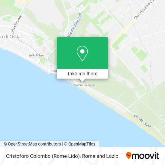 Cristoforo Colombo (Rome-Lido) map
