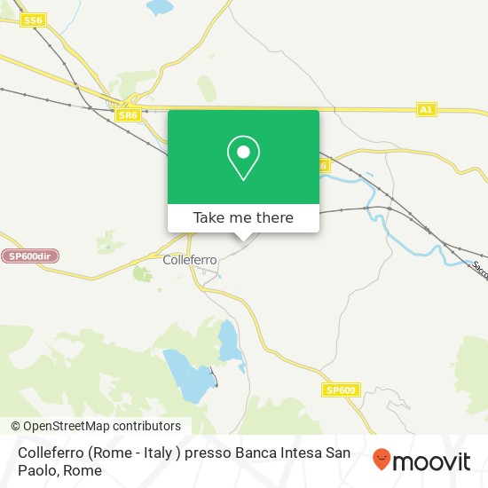 Colleferro (Rome - Italy ) presso Banca Intesa San Paolo map