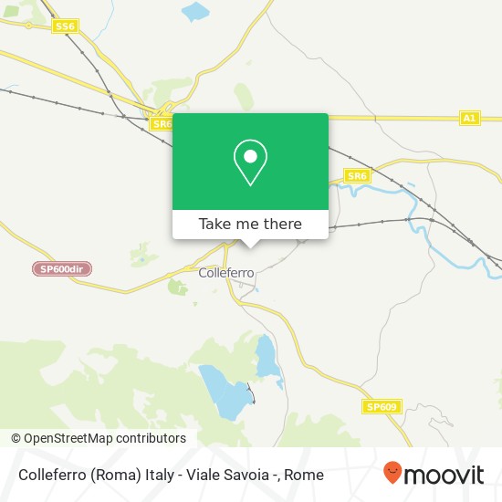 Colleferro (Roma) Italy - Viale Savoia - map