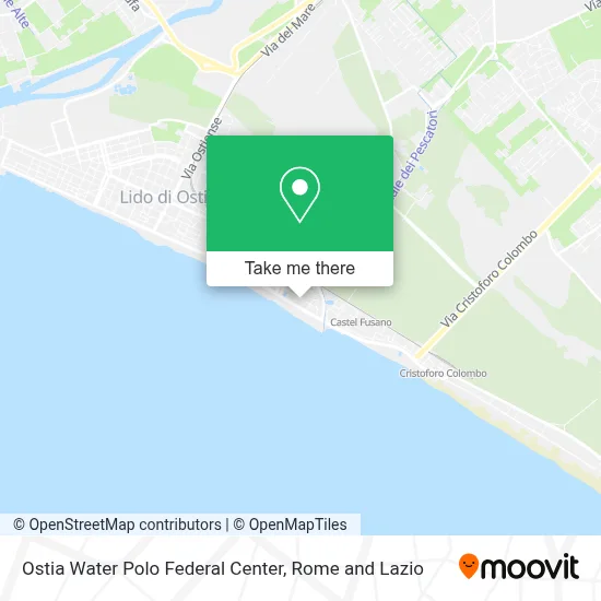 Ostia Water Polo Federal Center map