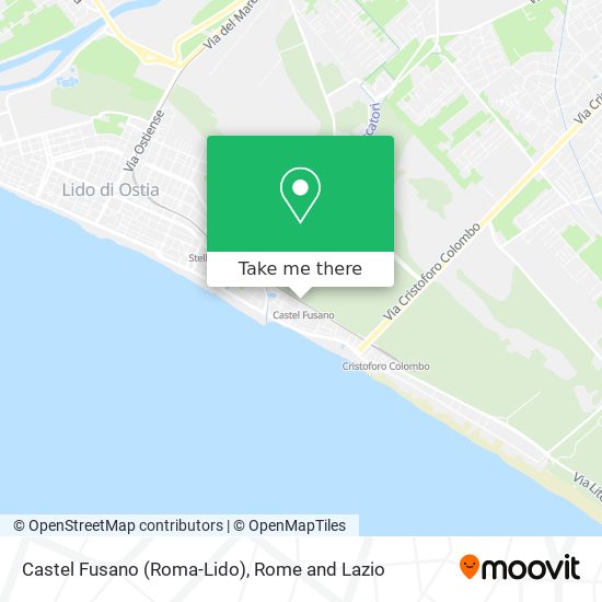 Castel Fusano (Roma-Lido) map