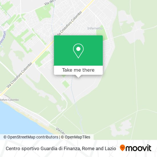 Centro sportivo Guardia di Finanza map